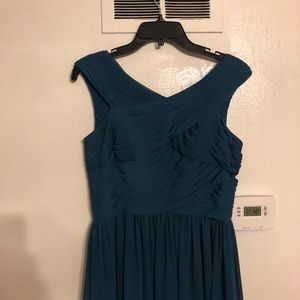Blue/teal bridesmaid dress